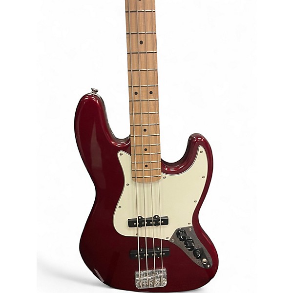 Used Squier Affinity Jazz Bass Red Electric Bass Guitar