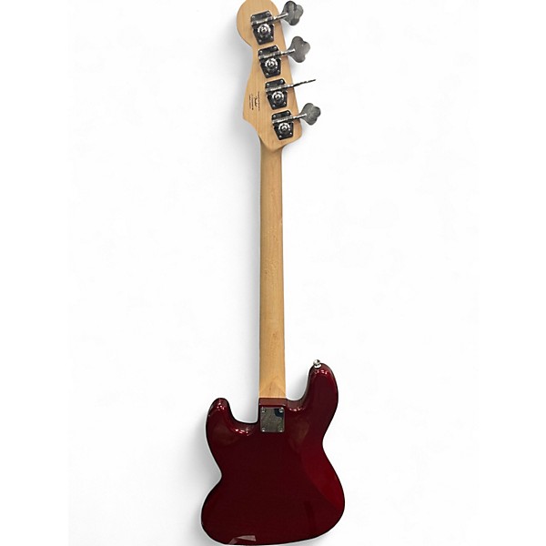 Used Squier Affinity Jazz Bass Red Electric Bass Guitar