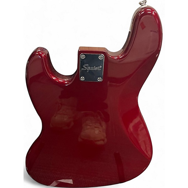 Used Squier Affinity Jazz Bass Red Electric Bass Guitar