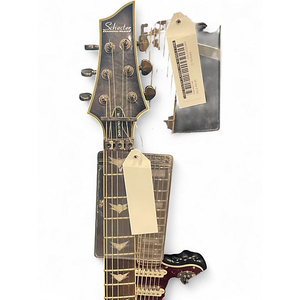 Used Schecter Guitar Research Omen Extreme 6 Floyd Rose Gunmetal Gray Solid Body Electric Guitar