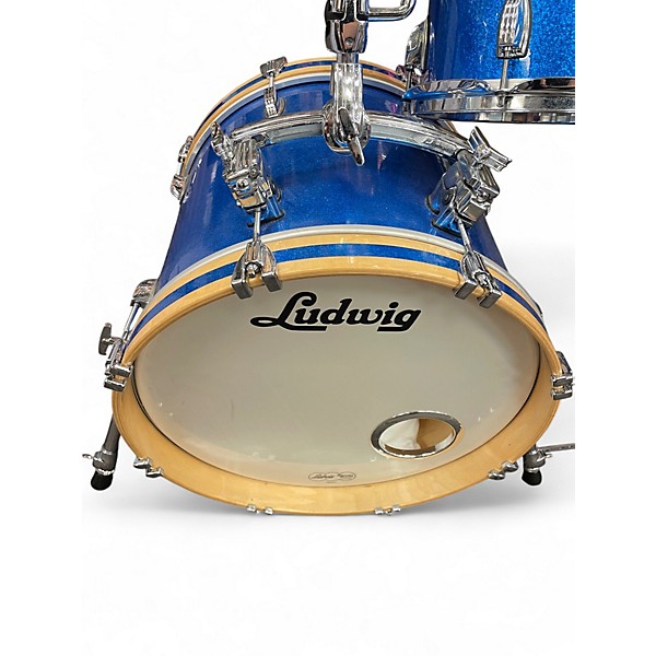 Used Ludwig 4 Piece LEGACY Blue Drum Kit