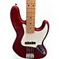 Used 2015 Fender Standard Jazz Bass Candy Apple Red Electric Bass Guitar