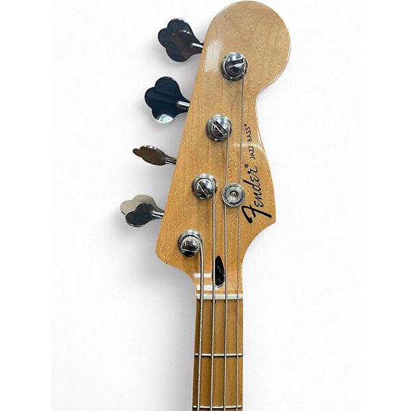 Used 2015 Fender Standard Jazz Bass Candy Apple Red Electric Bass Guitar