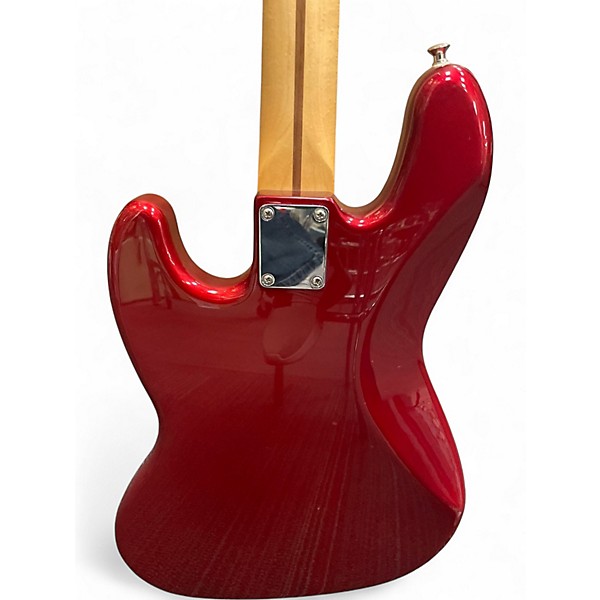 Used 2015 Fender Standard Jazz Bass Candy Apple Red Electric Bass Guitar