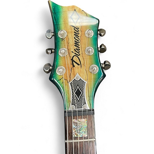Used Dbz Diamond Hailfire Exotic Trans Green Solid Body Electric Guitar