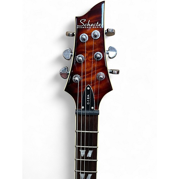 Used Schecter Guitar Research C-1 E/A Trans Red Hollow Body Electric Guitar