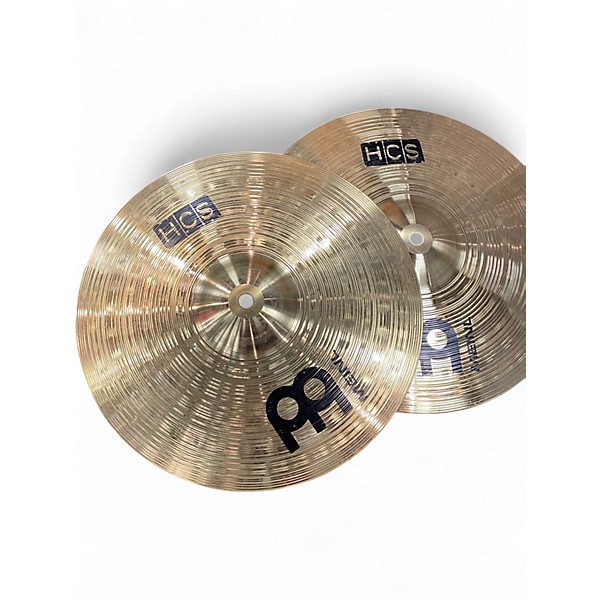 Used MEINL 13in HCS Hi Hat Pair Cymbal