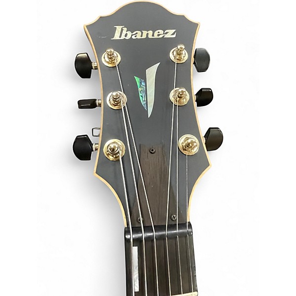Used Ibanez afc125-bkf Flat Black Hollow Body Electric Guitar