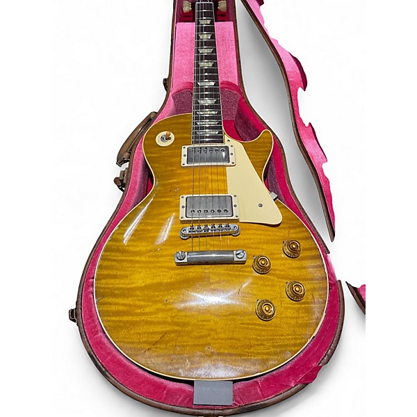 Used 2021 Gibson MurphyLab 59 Les Paul Lemonburst Solid Body Electric Guitar