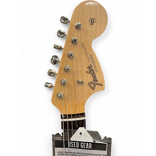 Used Fender 66 Stratocaster NOS RW TGM Sherwood Green Solid Body Electric Guitar