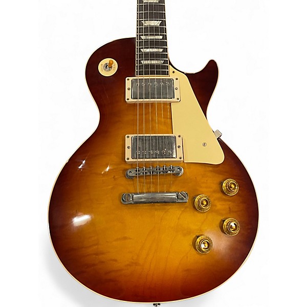 Used Gibson 1958 Les Paul Chambered Tobacco Sunburst Solid Body Electric Guitar