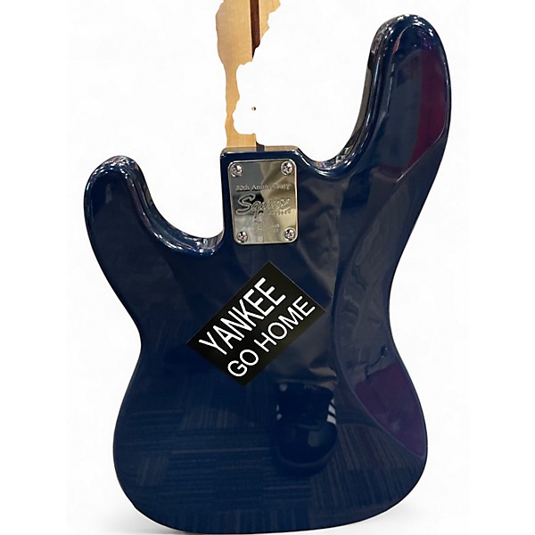 Used Squier Precision Bass Midnight Blue Electric Bass Guitar