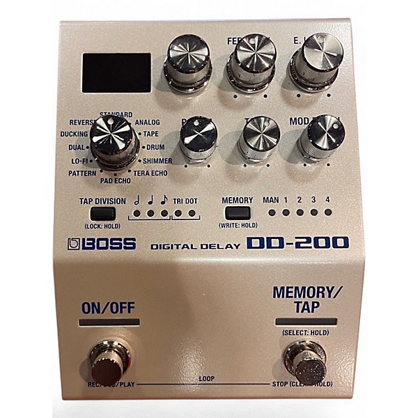 Used BOSS DD200 Digital Delay Effect Pedal