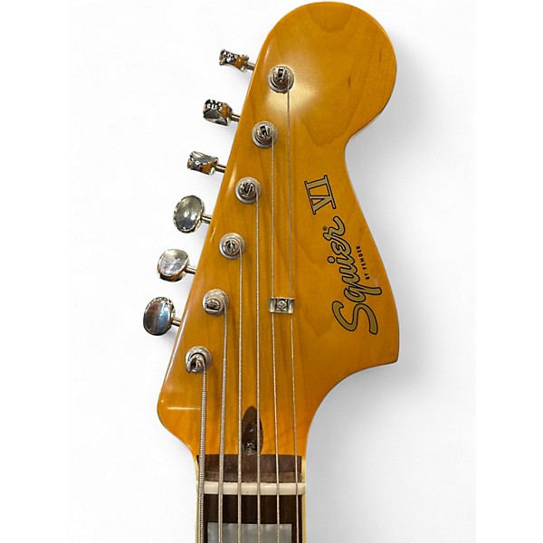 Used Squier Classic Vibe Bass VI Black Electric Bass Guitar