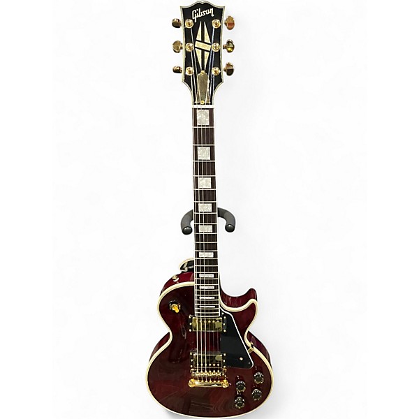Used Gibson Les Paul Classic Custom Trans Red Solid Body Electric Guitar