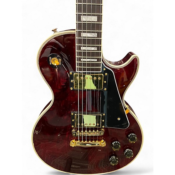 Used Gibson Les Paul Classic Custom Trans Red Solid Body Electric Guitar