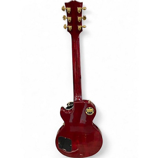 Used Gibson Les Paul Classic Custom Trans Red Solid Body Electric Guitar