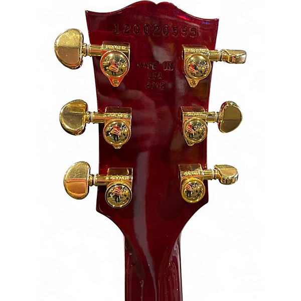 Used Gibson Les Paul Classic Custom Trans Red Solid Body Electric Guitar