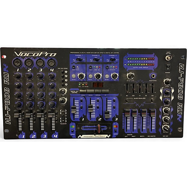 Used VocoPro KJ7808RV Line Mixer