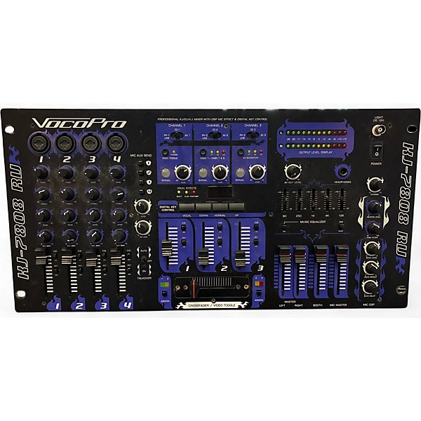 Used VocoPro KJ7808RV Line Mixer