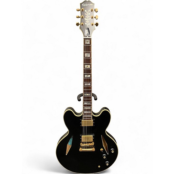 Used Epiphone Emily Wolfe Sheraton Black Hollow Body Electric Guitar