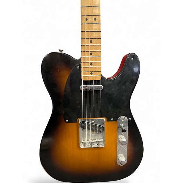 Used Fender Road Worn 1950S Telecaster 2 Color Sunburst Solid Body Electric Guitar