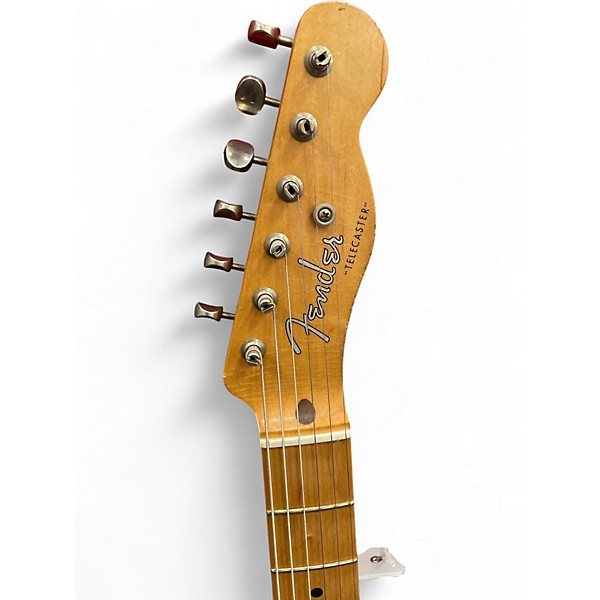 Used Fender Road Worn 1950S Telecaster 2 Color Sunburst Solid Body Electric Guitar