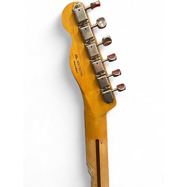 Used Fender Road Worn 1950S Telecaster 2 Color Sunburst Solid Body Electric Guitar