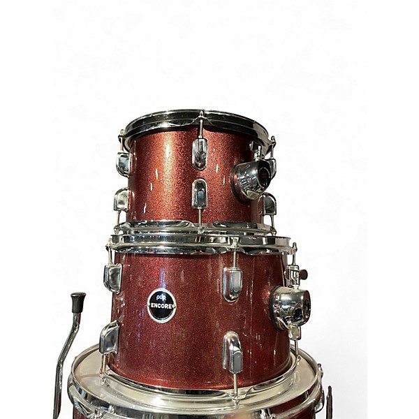 Used PDP by DW 4 Piece ENCORE Metallic Red Drum Kit