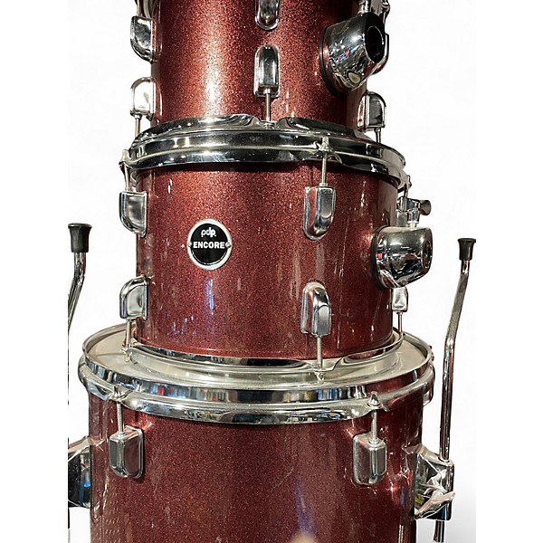 Used PDP by DW 4 Piece ENCORE Metallic Red Drum Kit