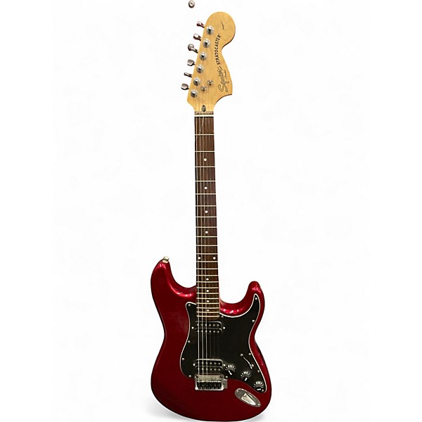 Used Squier Bullet Stratocaster 20th Anniversary Candy Apple Red Solid Body Electric Guitar