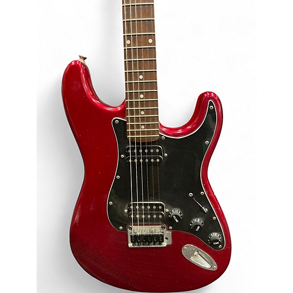 Used Squier Bullet Stratocaster 20th Anniversary Candy Apple Red Solid Body Electric Guitar