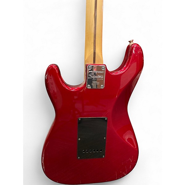 Used Squier Bullet Stratocaster 20th Anniversary Candy Apple Red Solid Body Electric Guitar