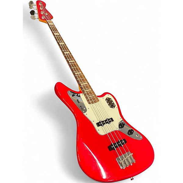 Used 2007 Fender JAB J-Craft Jaguar Bass Hot Rod Red Electric Bass Guitar