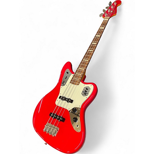 Used 2007 Fender JAB J-Craft Jaguar Bass Hot Rod Red Electric Bass Guitar