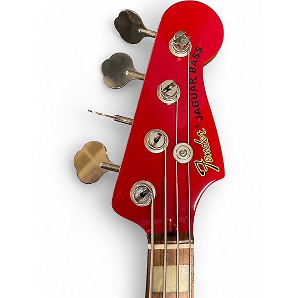 Used 2007 Fender JAB J-Craft Jaguar Bass Hot Rod Red Electric Bass Guitar