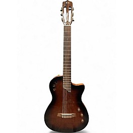Used Cordoba Stage Brown Sunburst Classical Acoustic Electric Guitar