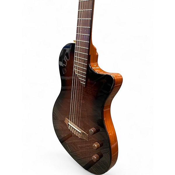 Used Cordoba Stage Brown Sunburst Classical Acoustic Electric Guitar