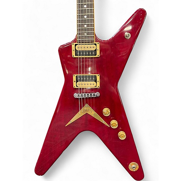 Vintage 1981 Dean ML RED Red Solid Body Electric Guitar