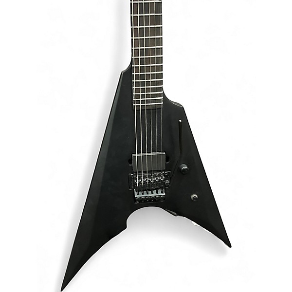 Used ESP LTD Black Metal Satin Black Solid Body Electric Guitar