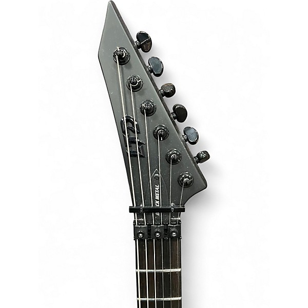 Used ESP LTD Black Metal Satin Black Solid Body Electric Guitar