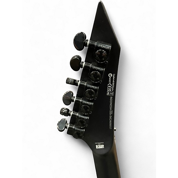 Used ESP LTD Black Metal Satin Black Solid Body Electric Guitar