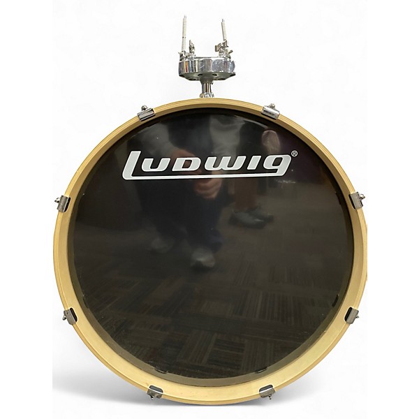 Used Ludwig 5 Piece Element Evolution Emerald Green Drum Kit