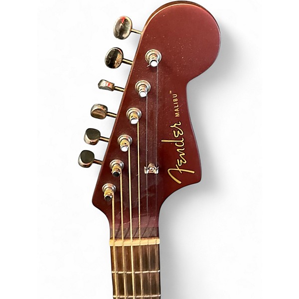 Used Fender California Malibu Player Natural Acoustic Electric Guitar