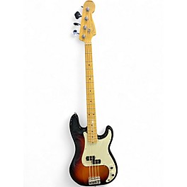 Used 2017 Fender American Professional Precision Bass 3 Color Sunburst Electric Bass Guitar