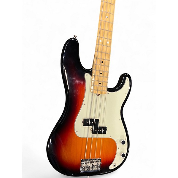 Used 2017 Fender American Professional Precision Bass 3 Color Sunburst Electric Bass Guitar