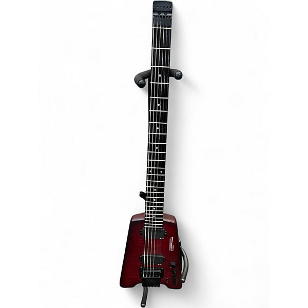 Used Steinberger SYNAPSE BARITONE Crimson Red Burst Solid Body Electric Guitar