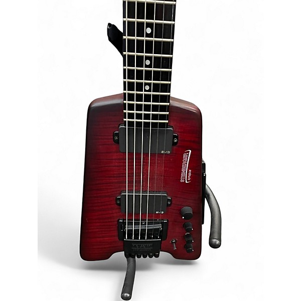 Used Steinberger SYNAPSE BARITONE Crimson Red Burst Solid Body Electric Guitar