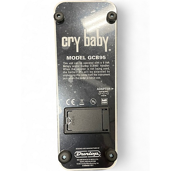 Used Dunlop GCB95 Original Crybaby Wah Effect Pedal