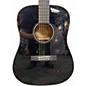 Used Fender CD60 Dreadnought Black Acoustic Guitar